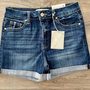 KanCan Blue Jean Shorts with Rolled Hems